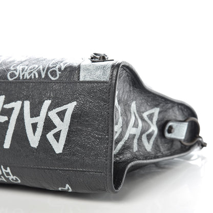 Balenciaga Agneau Arena Graffiti All Over Classic Hardware City Gris Fossile White 6 of 10