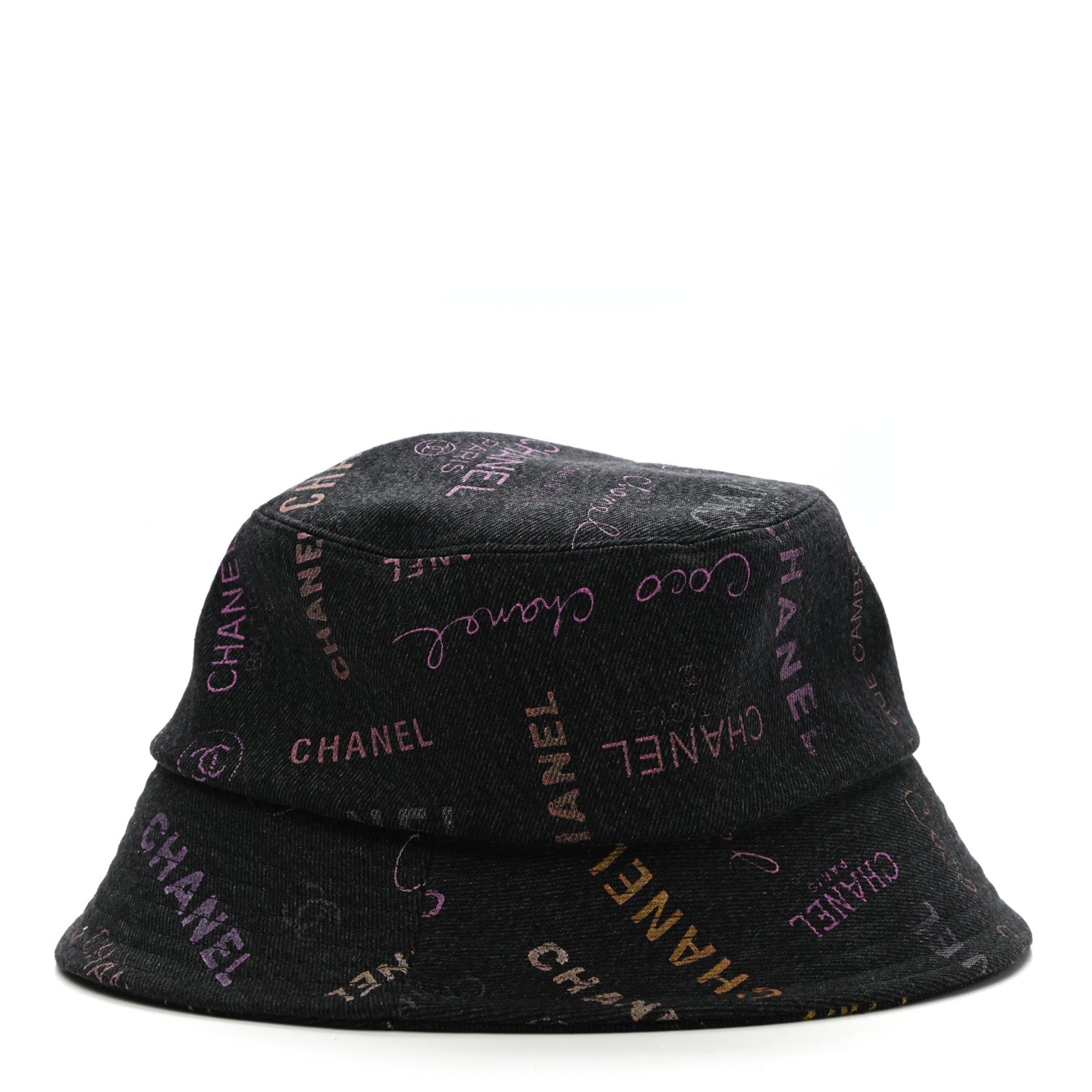 Chanel Denim Mood Cloche Bucket Hat M Black 3 of 7