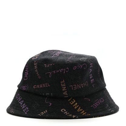 Chanel Denim Mood Cloche Bucket Hat M Black 3 of 7