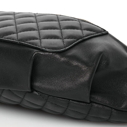 Chanel Lambskin Quilted Waist Bag Fanny Pack Black 9 of 13