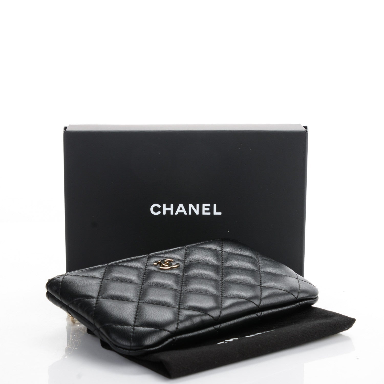 Chanel Lambskin Quilted Casino Coin Purse Black 4 of 7