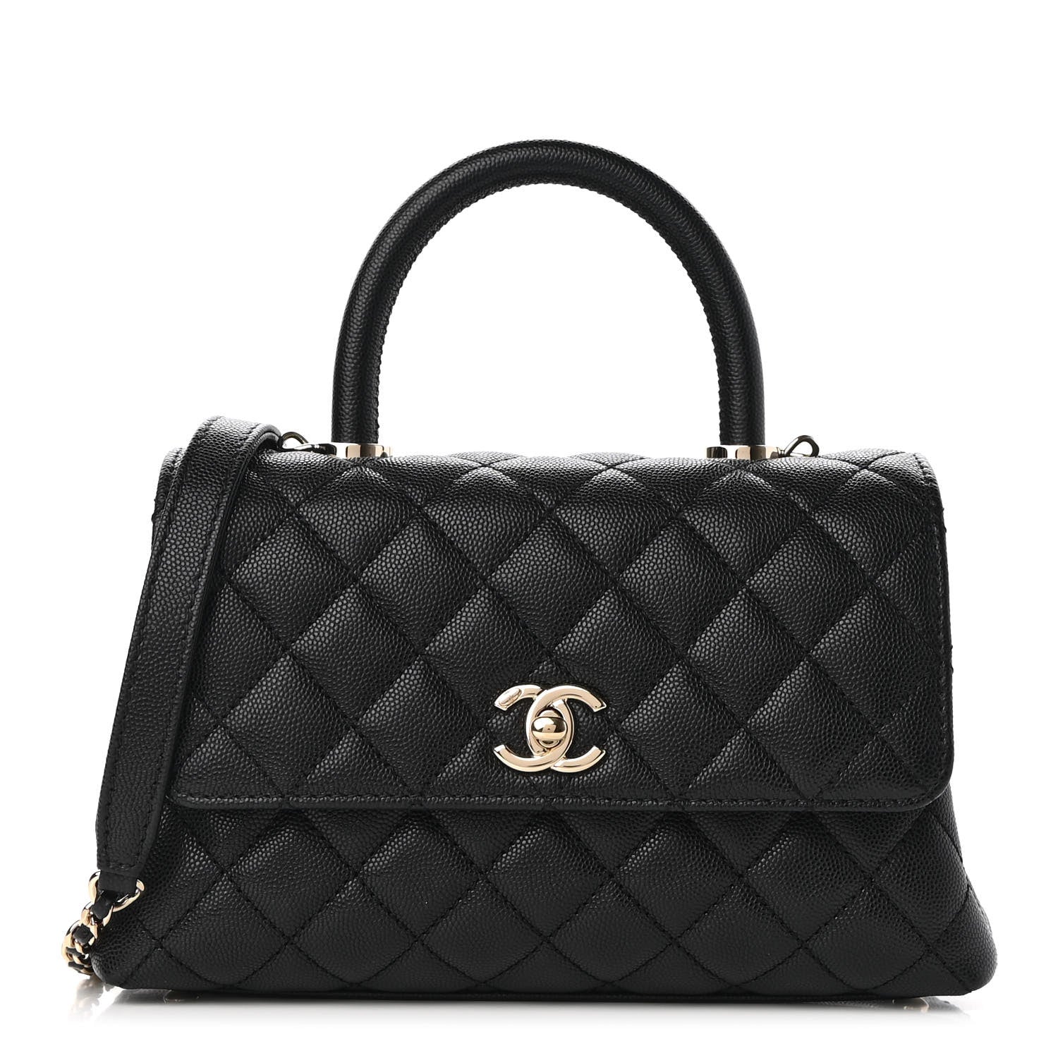 Chanel Caviar Quilted Mini Coco Handle Flap Black 1 of 9