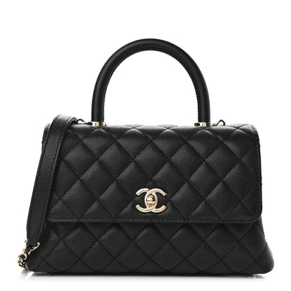 Chanel Caviar Quilted Mini Coco Handle Flap Black 1 of 9
