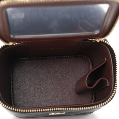 Chanel Caviar Quilted Mini Vanity Case With Chain Black 5 of 12