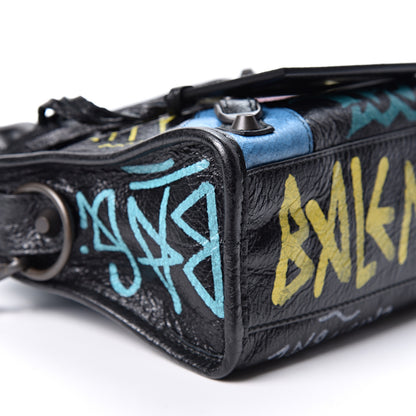 Balenciaga Agneau Arena Graffiti All Over Classic Hardware Mini City Black Multicolor 7 of 8