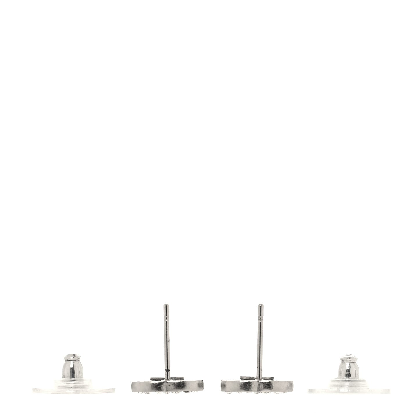 Crystal Mini Timeless CC Earrings Silver