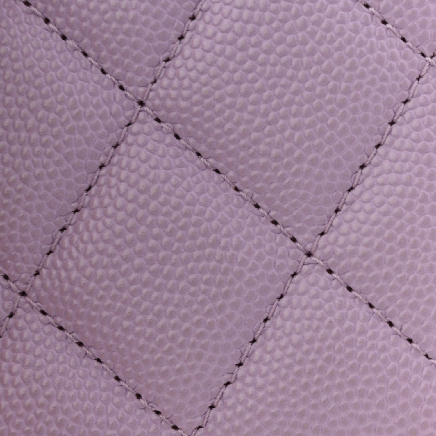 Chanel Caviar Quilted CC Logo Zip Coin Purse Purple 8 of 9