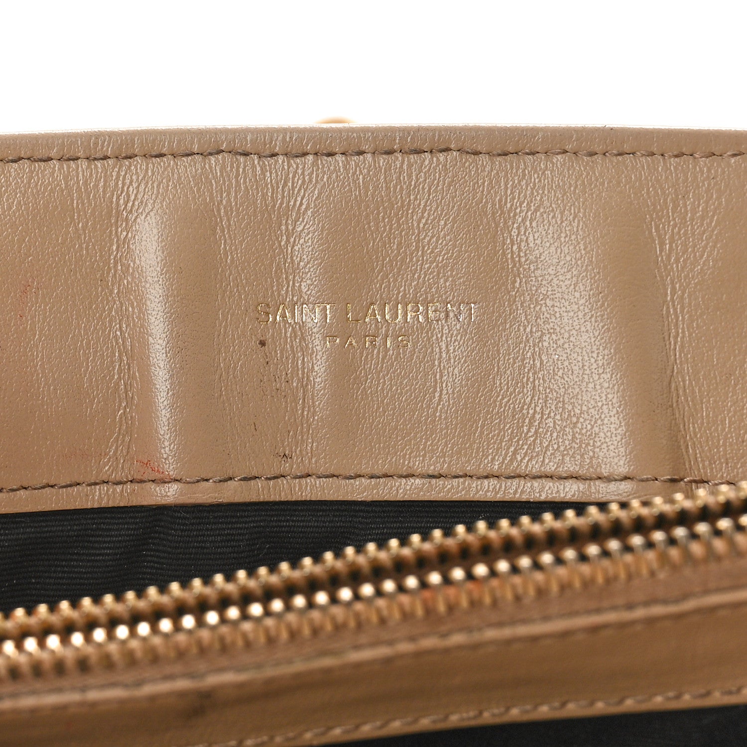 Saint Laurent Calfskin Y Quilted Monogram Medium Loulou Chain Satchel Dark Beige 13 of 21