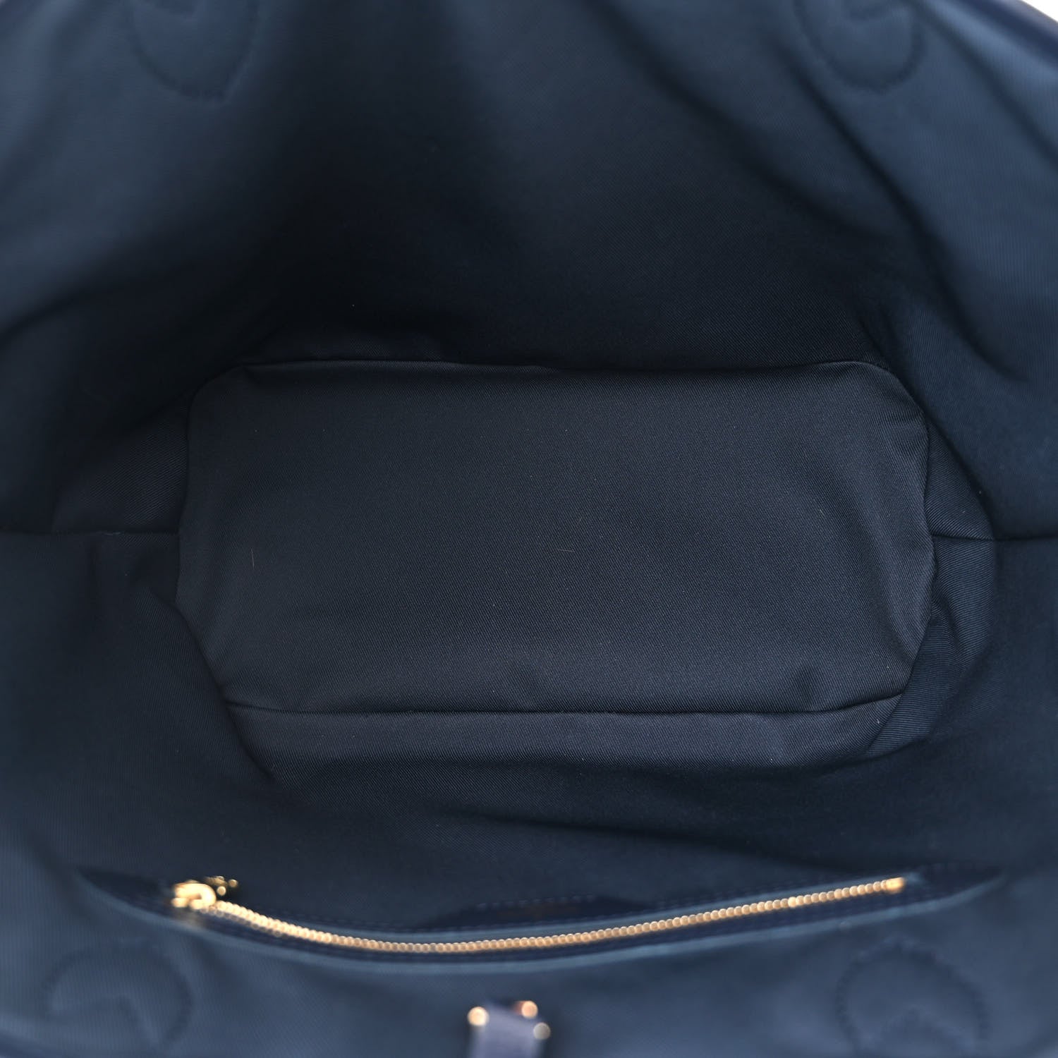 Louis Vuitton Monoglam Neverfull MM Blue 6 of 10