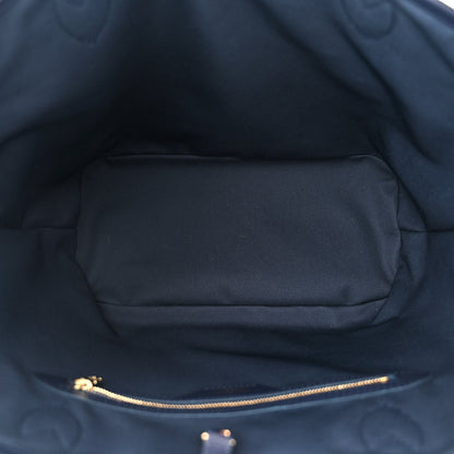 Louis Vuitton Monoglam Neverfull MM Blue 6 of 10