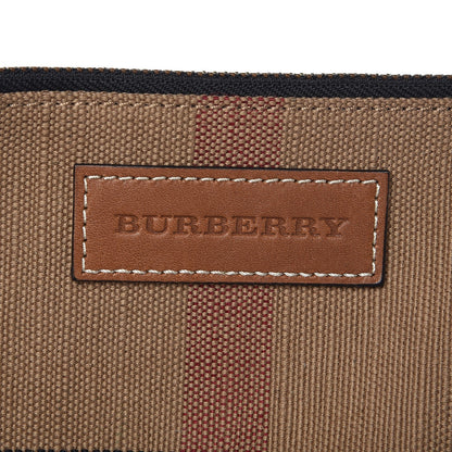 Burberry Canvas Mega Check Small Bucket Tan 7 of 8