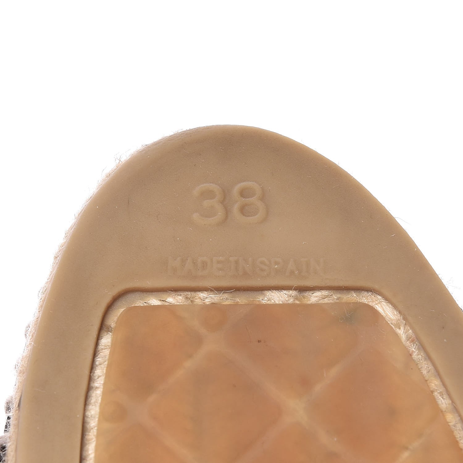 Chanel Lambskin CC Espadrilles 38 Beige Black 8 of 12