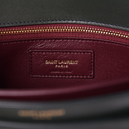 Saint Laurent Smooth Calfskin Monogram Cassandra Clasp Bag Dark Green 7 of 10