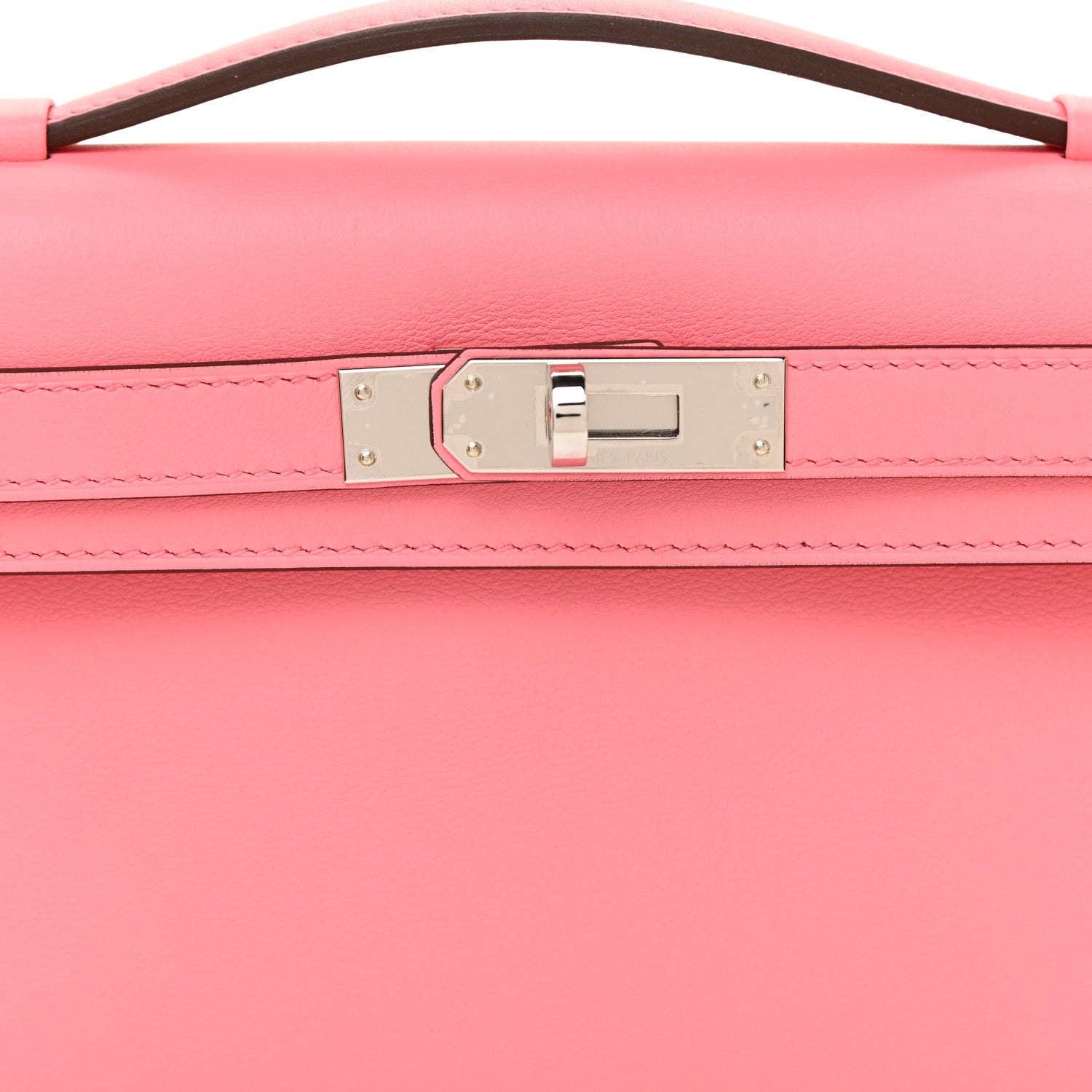 Hermes Swift Kelly Cut Clutch Pochette Rose D'Ete 10 of 14