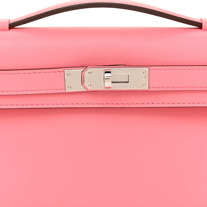 Hermes Swift Kelly Cut Clutch Pochette Rose D'Ete 10 of 14