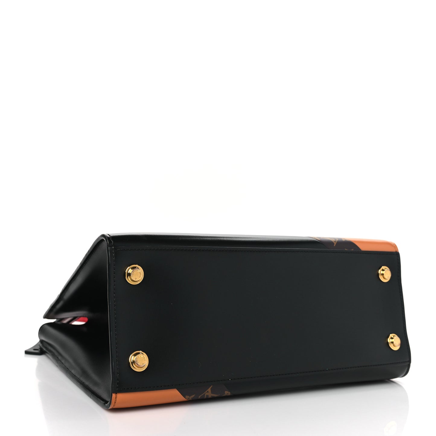 Calfskin Monogram Tape City Steamer MM Rouge Navy