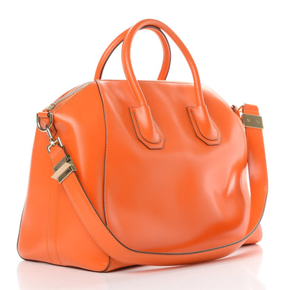 Givenchy Shiny Lord Calfskin Medium Antigona Orange 3 of 14