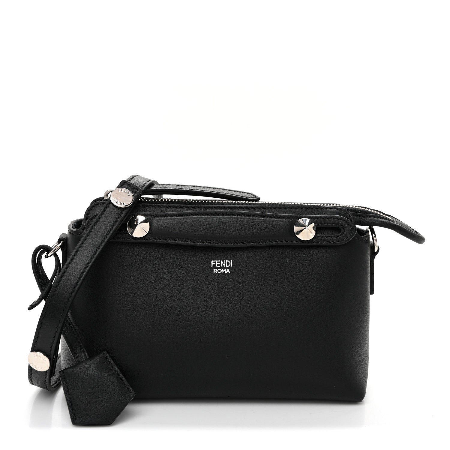 Fendi Vitello Dolce Mini By The Way Boston Bag Black 1 of 10