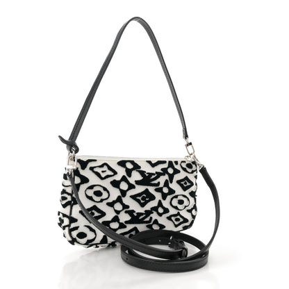 Louis Vuitton X UF Tufted Monogram Pochette Accessories White Black 3 of 11