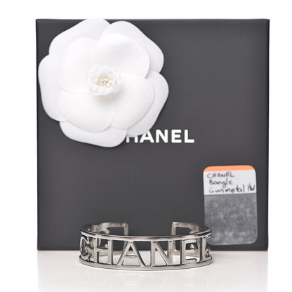 Chanel Ruthenium Logo Cuff 4 of 4