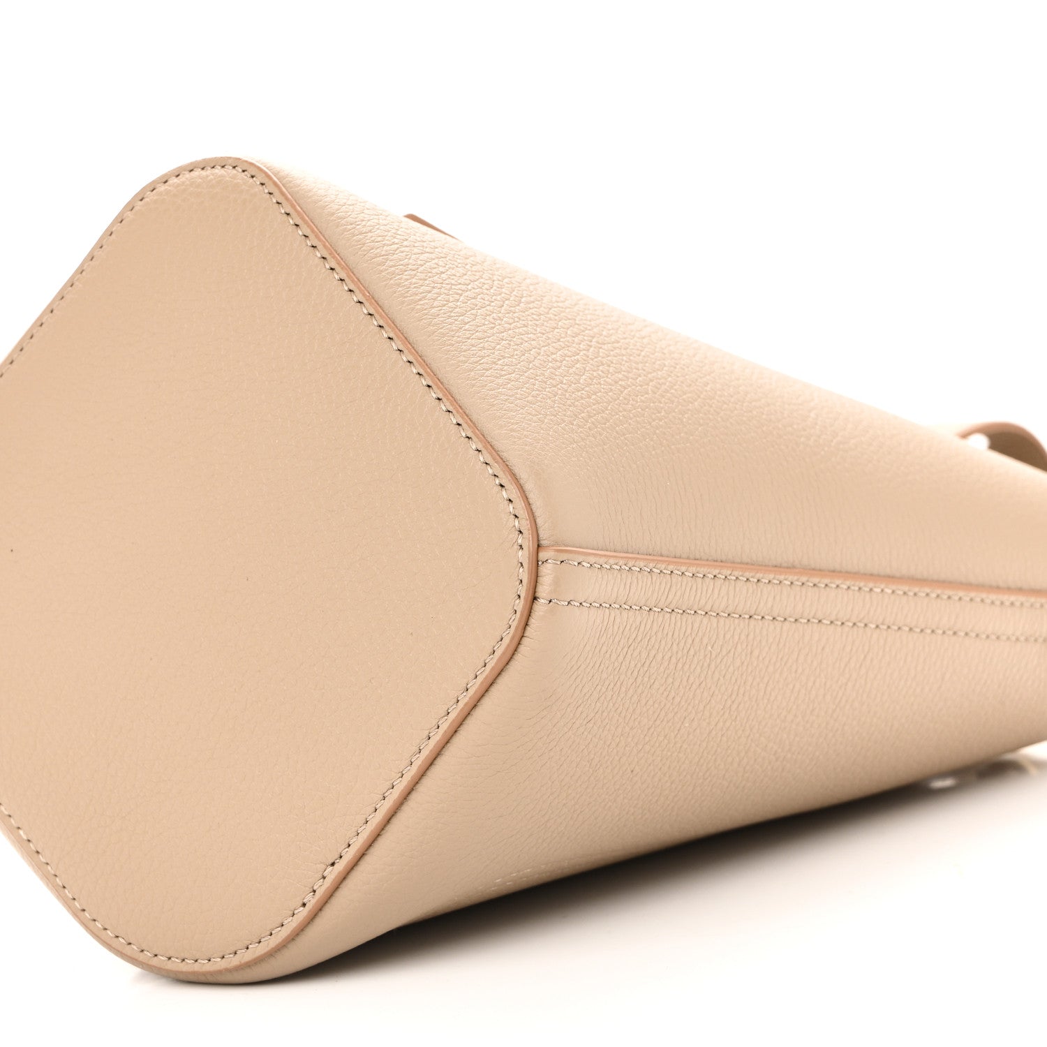 Loewe Soft Grained Calfskin Mini Pebble Bucket Bag Sand 10 of 11