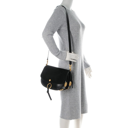 Chloe Suede Smooth Calfskin Medium Kurtis Shoulder Bag Black 2 of 8