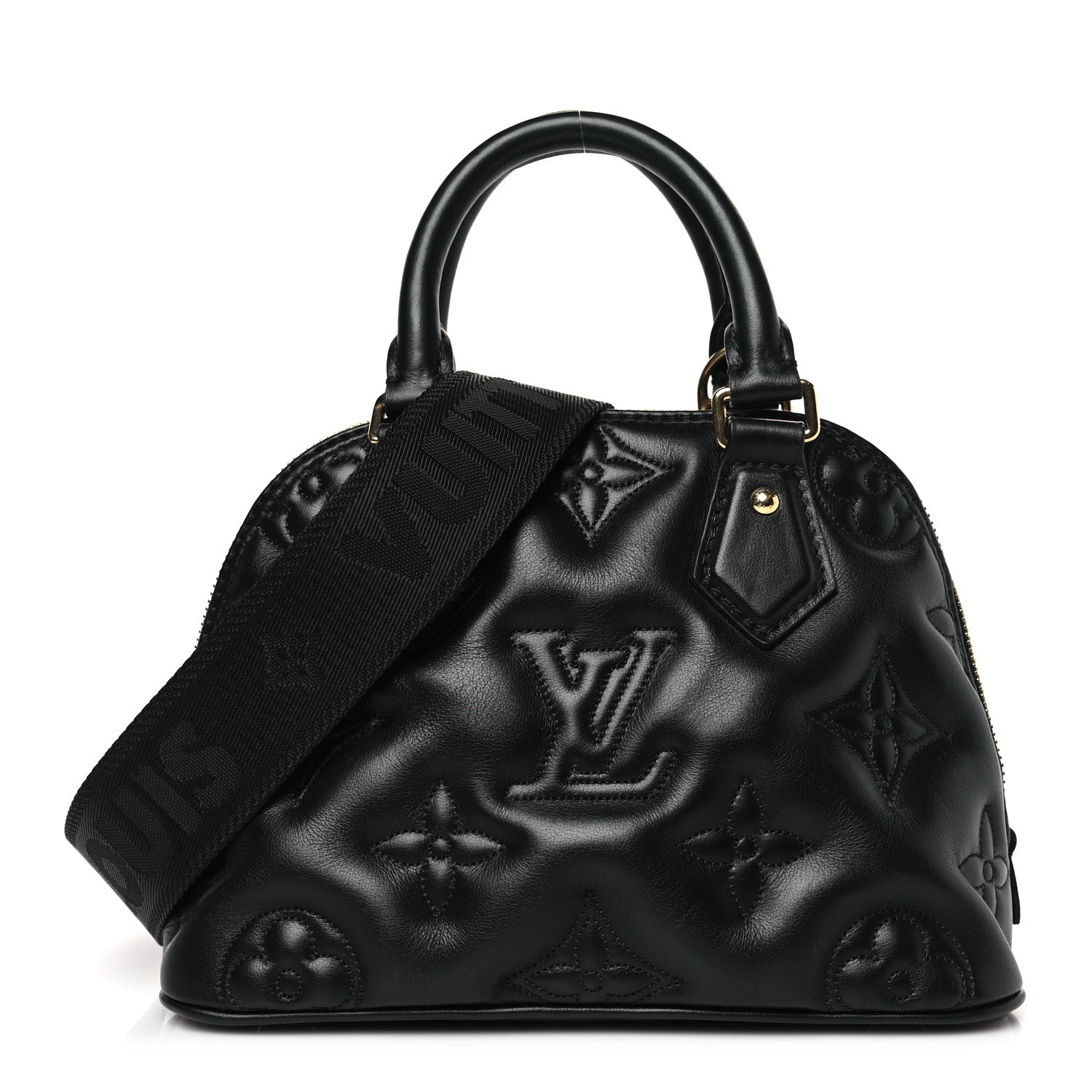 Louis Vuitton Calfskin Bubblegram Alma BB Black 1 of 8