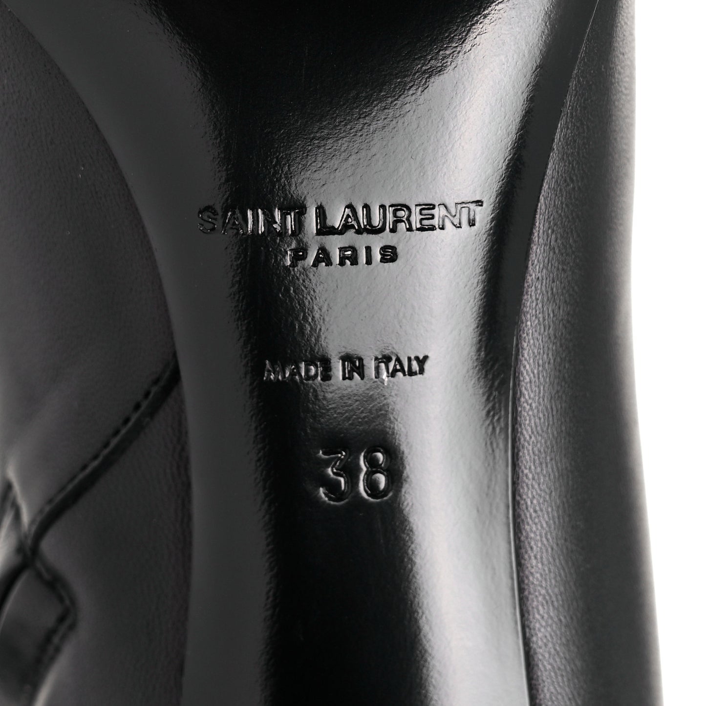 Nappa Vendome Loulou Ankle Zip Boot 38 Black