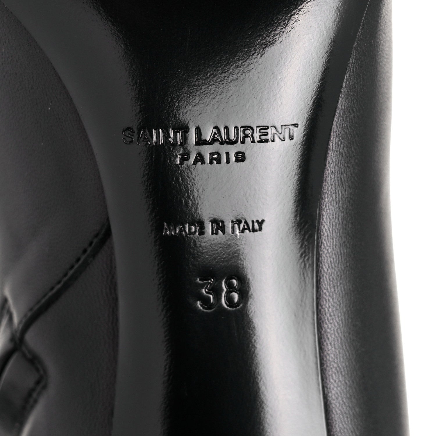 Saint Laurent Nappa Vendome Loulou Ankle Zip Boot 38 Black 6 of 9