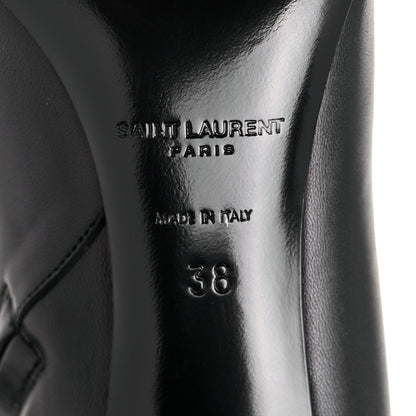 Saint Laurent Nappa Vendome Loulou Ankle Zip Boot 38 Black 6 of 9