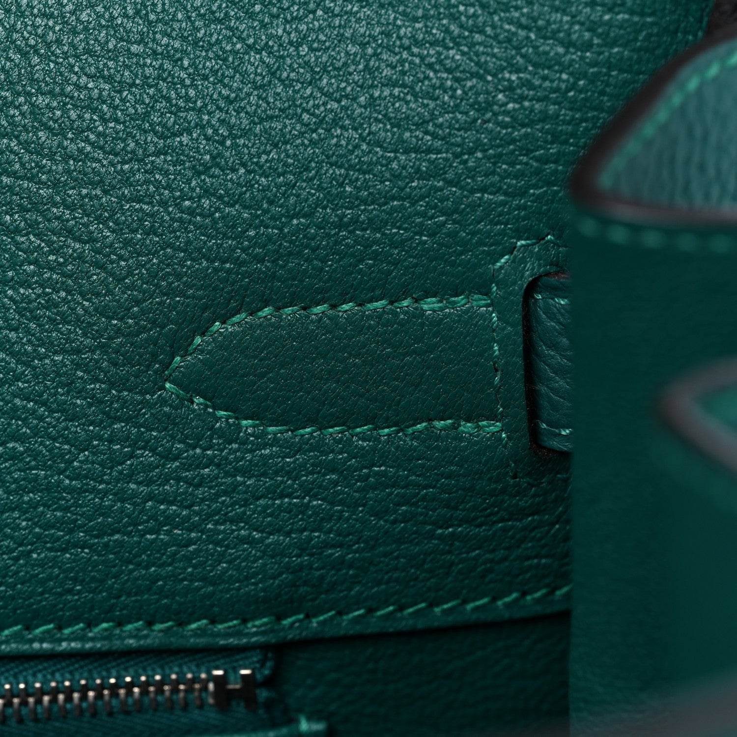 Hermes Togo Birkin 35 Malachite 21 of 34