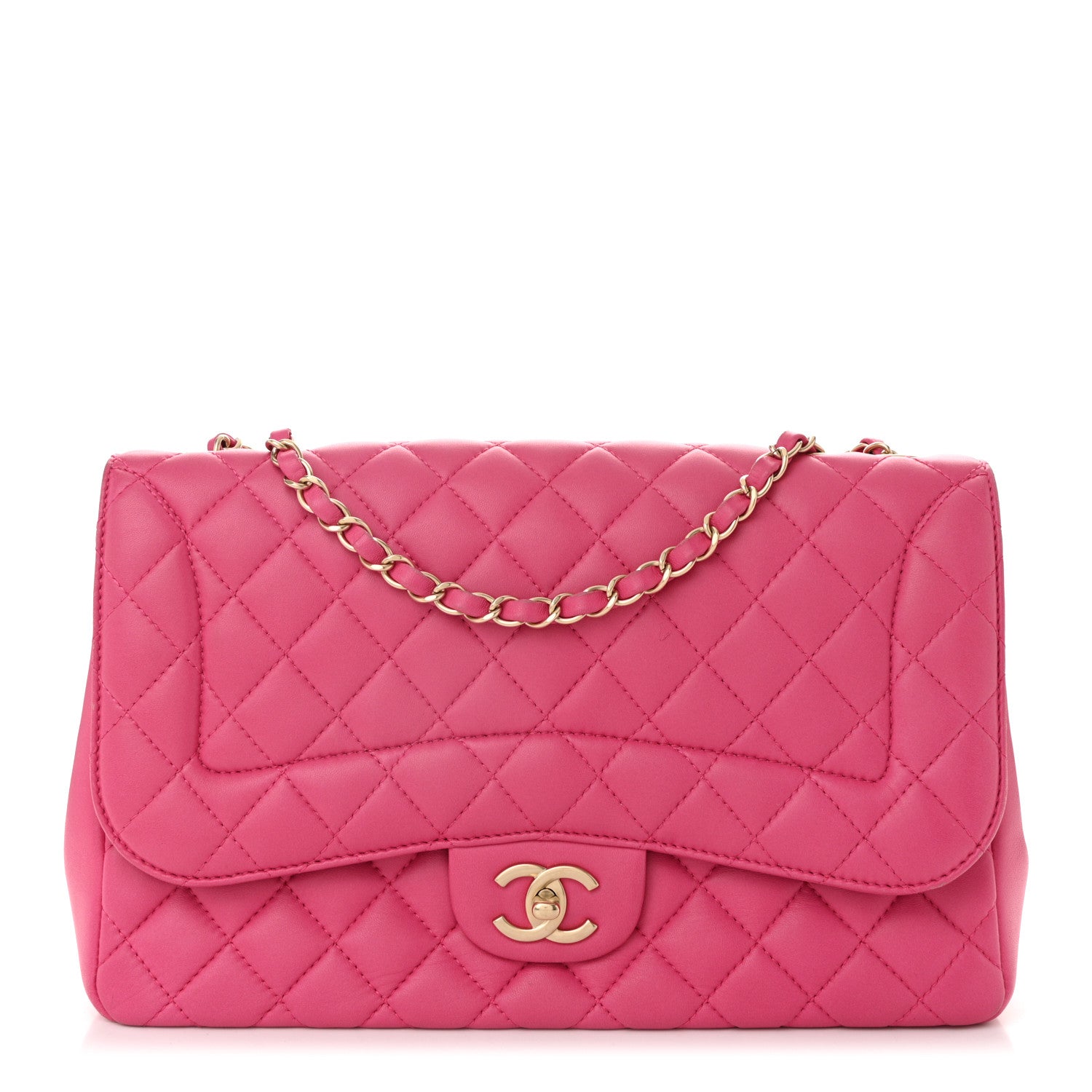 Chanel Lambskin Quilted Medium Mademoiselle Chic Flap Fuchsia 1 of 14
