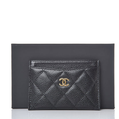 Chanel Caviar Quilted Card Holder Black 9 of 9
