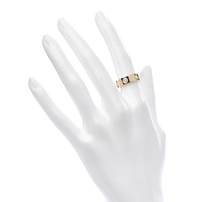 Cartier 18K Yellow Gold 6 Diamond 5.5mm LOVE Ring 48 4.5 2 of 4