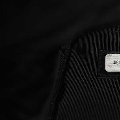 Chanel Calfskin Stitched Duffle Travel Bag Black 6 of 9