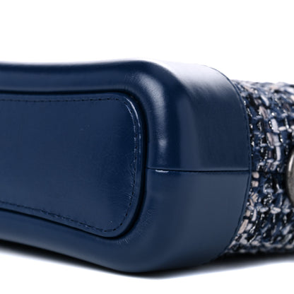 Chanel Tweed Calfskin Small Gabrielle Hobo Blue 9 of 10