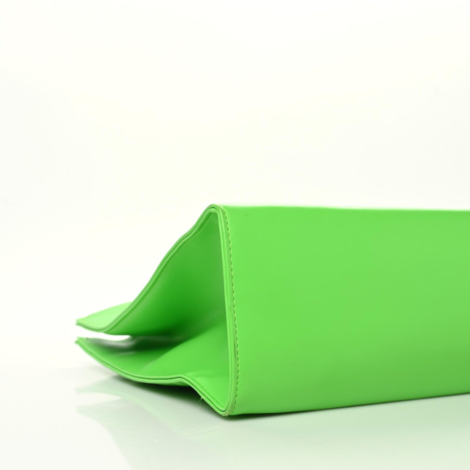 Telfar Vegan Leather Medium Shopping Bag Highlighter Green 5 of 15