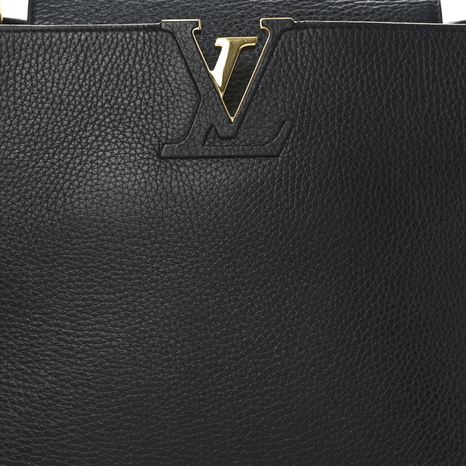Louis Vuitton Taurillon Capucines GM Black 7 of 9