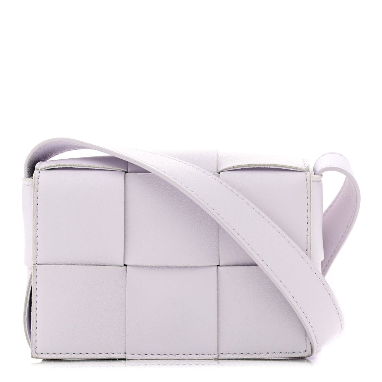 Lambskin Maxi Intrecciato Extra Mini Cassette Crossbody Bag Mirth Washed