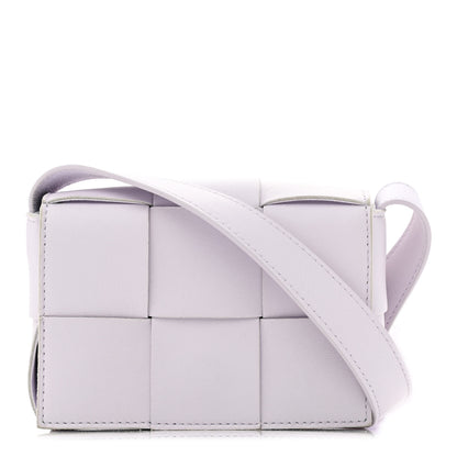 Bottega Veneta Lambskin Maxi Intrecciato Extra Mini Cassette Crossbody Bag Mirth Washed 1 of 9
