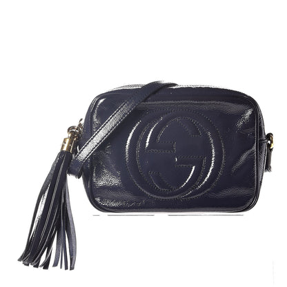 Gucci Vernice Naplack Small Soho Disco Bag Uniform Blue 1 of 7