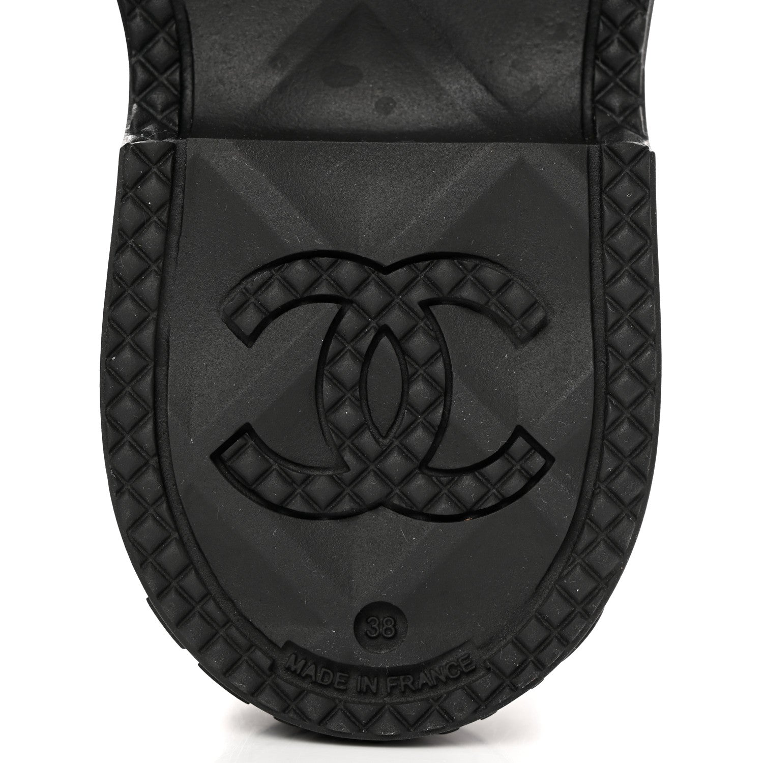 Chanel Caoutchouk CC High Boots 38 Black 7 of 13