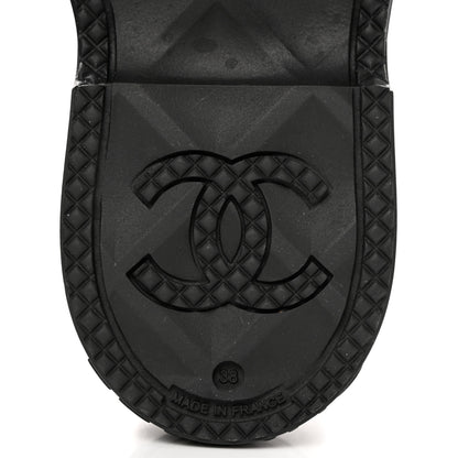 Chanel Caoutchouk CC High Boots 38 Black 7 of 13