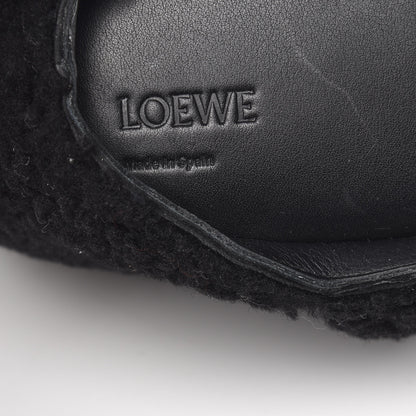 Loewe Shearling Mini Bunny Crossbody Bag Black 7 of 7