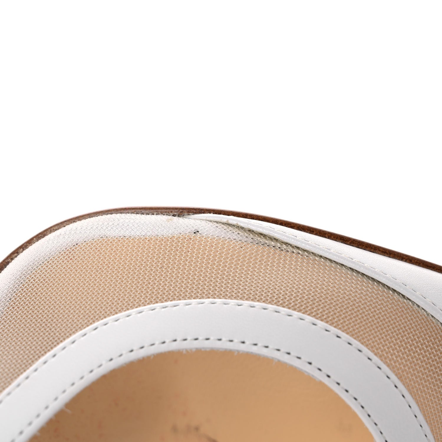 Christian Louboutin Kid Rete Galativi 100 Pumps 35 Bianco 15 of 16