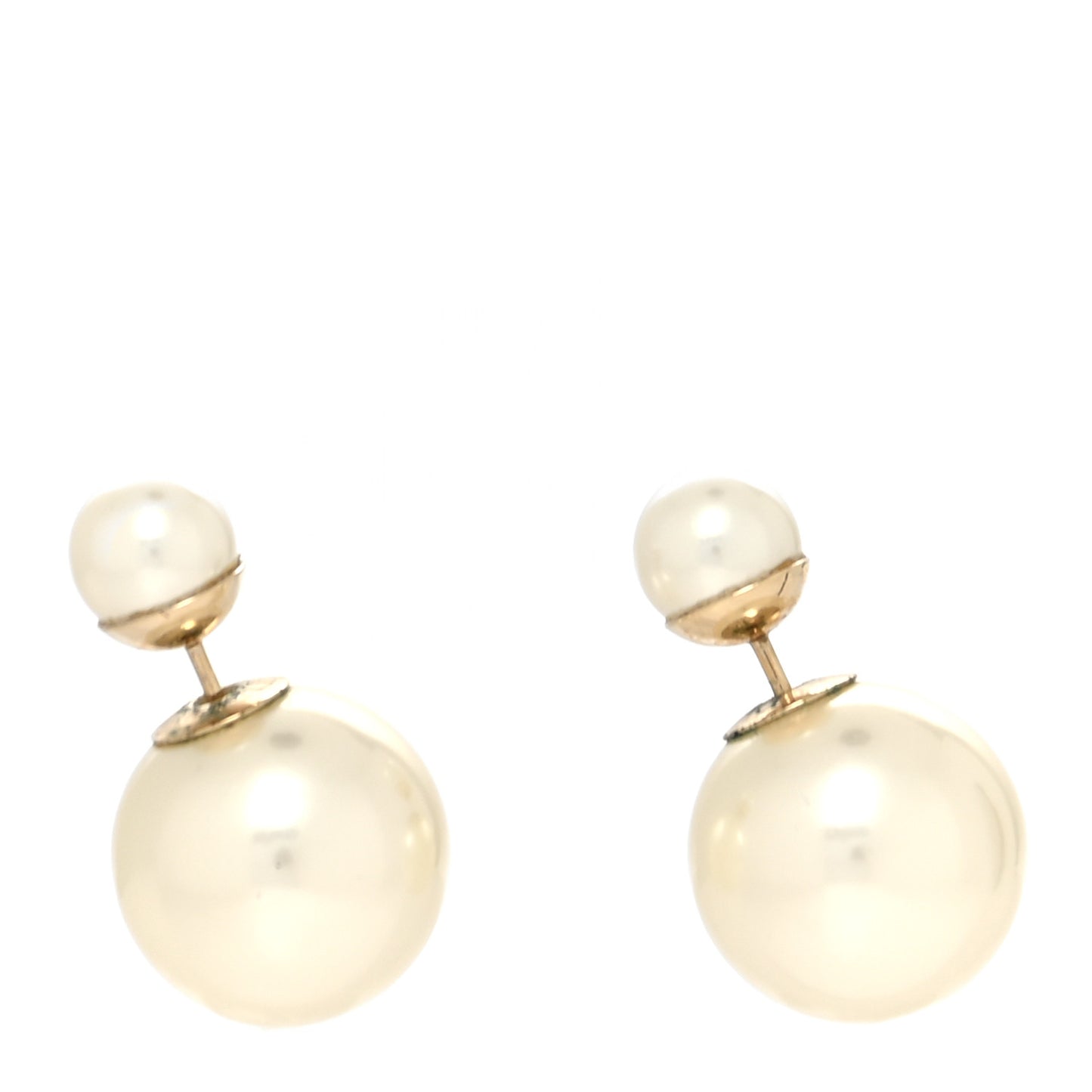 Pearl Mise En Dior Tribal Earrings Gold