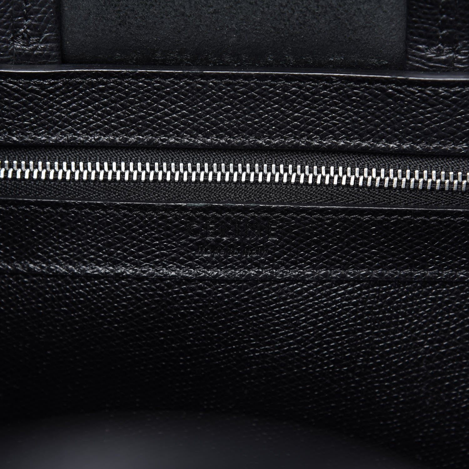 Celine Grained Calfskin Small Vertical Cabas Black 8 of 9