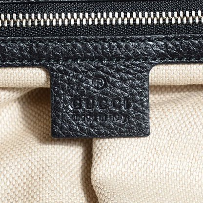Gucci Pebbled Calfskin Studded Medium Soho Chain Shoulder Bag Black 6 of 7