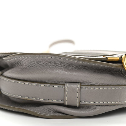 Chloe Calfskin Mini Marcie Round Crossbody Bag Cashmere Grey 8 of 10