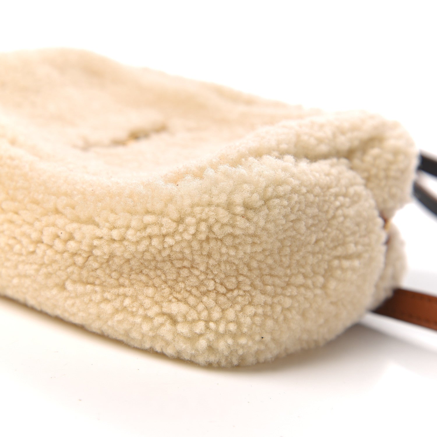 Saint Laurent Shearling Monogram Lou Belt Bag Beige 11 of 12